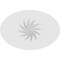 Ekena Millwork Standard Dalton Spiral Rosette With Square Edge, 6"W x 4"H x 3/4"P ROSP060X040X075DAL12 - alternate 2